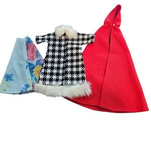 Barbie Handmade Outfits 70s Retro Doll Clothes Cape Jacket Coat Mod Preppy